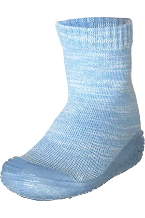 Playshoes Unisex Kinder Hausschuh-socke Gestrickt Hohe Hausschuhe, Blau Bleu 17, 26/27 EU
