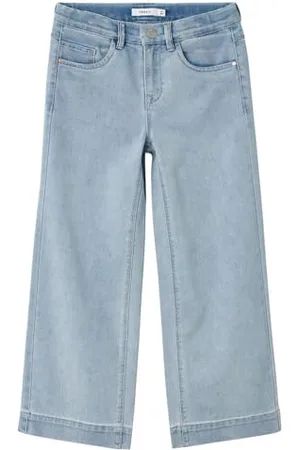 NAME IT Mädchen NKFROSE HW Wide 1356-ON NOOS Jeans, , 134 cm