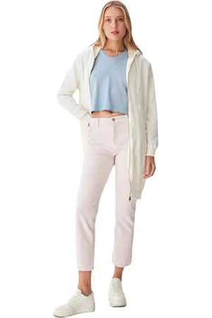 LTB Damen Jeanshose Marisse B - Jeans Damen mit Reißverschluss und SchrägTaschen, Flacher Vorderseite und mittlerer Taille aus Baumwollmischung - Hell Pink Größe 32/32
