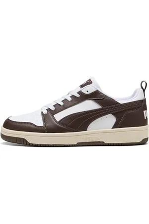 PUMA Rebound V6 Low Unisex Sneaker, White Chocolate Alpine Snow, 38.5 EU