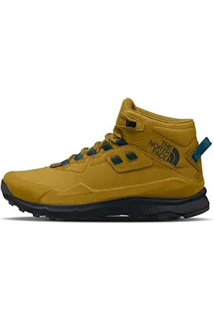 The North Face Cragstone Herren-Wanderstiefel aus Leder, wasserdicht, mittelhoch, Arrowwood Yellow/TNF Black, 45 EU