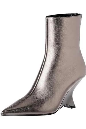 Pinko Damen Albeniz Stiefel aus Leder Stiefelette, , 41 EU
