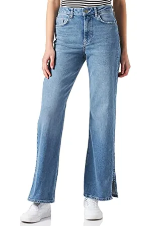 Pieces® Damen Pcleah Hw Wide Denim Pant Mb213-ba D2d, , L
