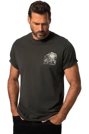 JAY-PI Herren Ski, T-shirt, Rückenprint,, 1/2, , 7XL Große Größen EU