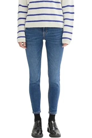 TOM TAILOR Damen Jona Extra Skinny Jeans in Ankle-Länge, , 28