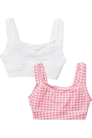 Benetton Mädchen Set 2 Brassiere 3PTY0R001 Funktionsunterwäsche, , XL
