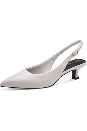 Marco Tozzi Damen Slingpumps Spitz Kleiner Absatz, Beige , 38 EU