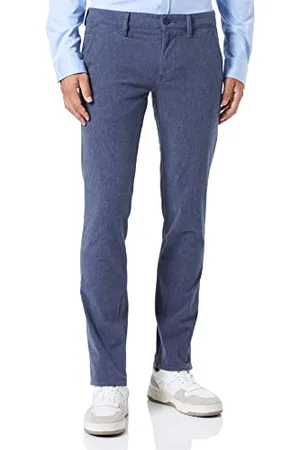 HUGO BOSS Herren Trousers Trousers Flat, Dark Blue, 35W / 32L EU