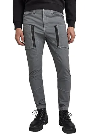 G-Star RAW Herren Zip Pocket 3D Skinny Cargo Hose, (Dark Olive D21975-D504-C744), 34W / 34L
