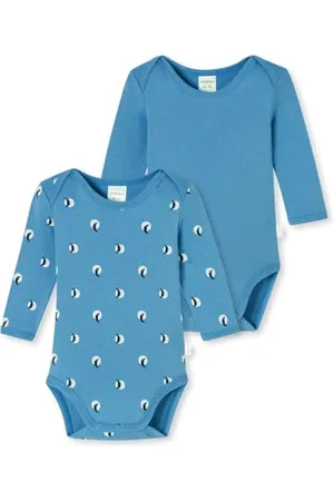 Schiesser Baby-Jungen 2 Pack Wickelbody mit Knöpfen-100% Organic Bio Baumwolle-Größe 56 Bis 104 Kleinkind Unterwäsche-Satz, , 80 (2er Pack)