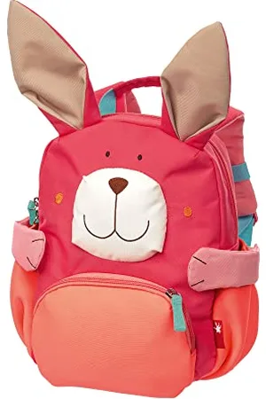 sigikid 24921 Kinderrucksack Hase, Kindergarten-Rucksack: robust, leicht, kindgerecht, für Kita, Krippe, Ausflüge, Freizeit, für Kinder von 2 - 5 Jahren, Pink/Hase 26x22x14 cm, 5,2 l