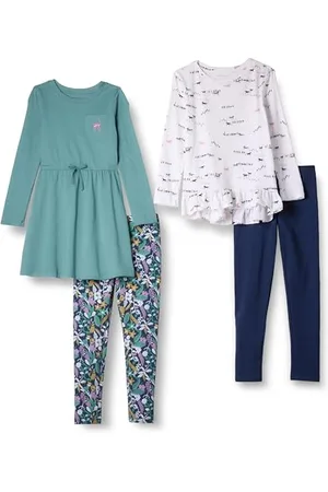 Amazon Mädchen Langärmliges Outfit-Set, 4er-Pack, , 3 Jahre