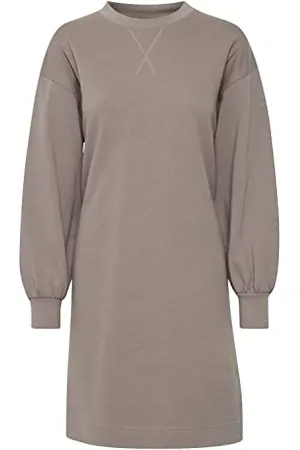 Ichi IHJICINTA SW DR Damen Sweatkleid Freizeitkleid Kleid Sweatkleid Rundhalsausschitt Regular-Fit, Größe:M, Farbe: