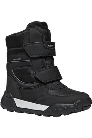 Geox J TREKKYUP Boy B ABX Snow Boot, Black/Silver, 33 EU