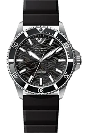 Emporio Armani Herren Automatisch 3 Zeiger Uhr mit Armband AR60062