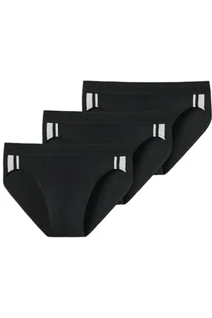 Schiesser Herren 3 Pack Softbund Und Streifen - 95/5 Organic Slip, , S EU