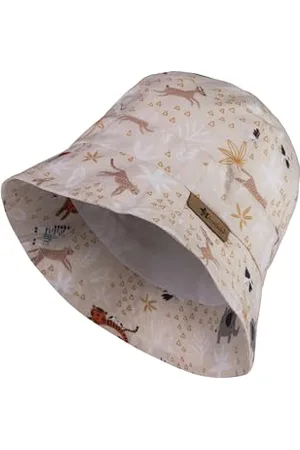 Sterntaler Safarihut Zootiere aus Bio -Popeline mit UV 50 - Unisex Baby Hut mit Aufdruck schützt den Kopf vor der Sonne - Baby Sonnenhut für Spielspaß an heißen Tagen - , 49