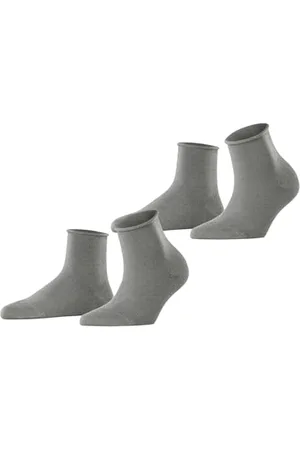 ESPRIT Damen Socken Basic Pure Multipack W Sso Baumwolle einfarbig 2 Paar, , 35-38