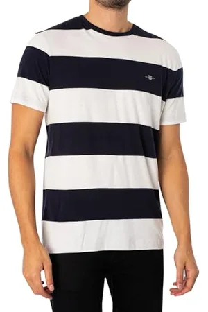GANT Herren BAR Stripe SS T-Shirt, , L