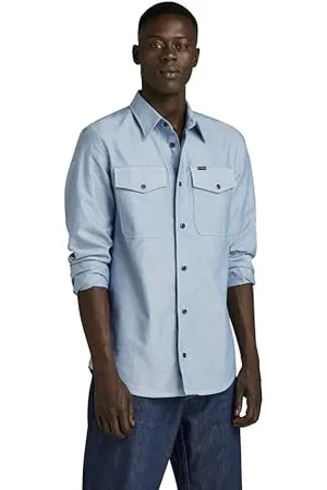 G-Star RAW Herren Marine Slim Hemd, , XL