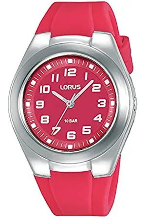 Lorus Unisex-Kinder Analog Quarz Uhr mit Silikon Armband RRX81GX9