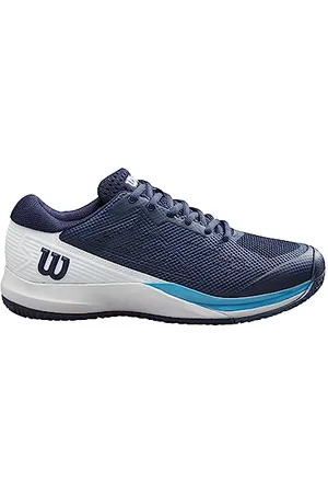 Wilson Herren Rush Pro Ace Sneaker, Navy Blazer/White/Blue Atoll, 46 EU