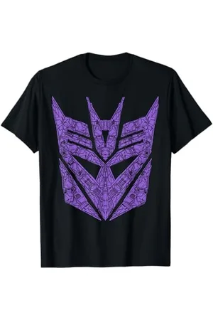 TRANSFORMERS Decepticons Purple Icon Filled Logo T-Shirt