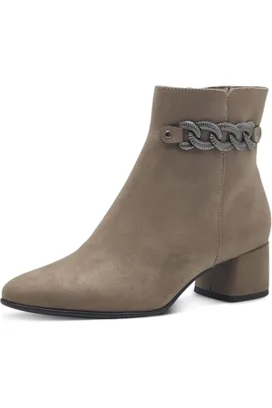 Marco Tozzi Damen Stiefeletten mit Absatz Elegant mit Reißverschluss, Braun , 37 EU