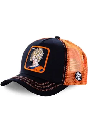 Capslab Tracker Kappe Herren Dragon Ball Z, Cap Herren, Goku Saiyajin, Langlebig, Schwarz, Einheitsgröße