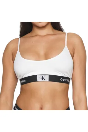Calvin Klein Damen Bralette Unlined Weiche Cups, Weiß (White), S
