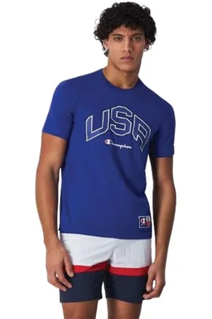 Champion Herren Legacy Retro Sport-USA S/S Crewneck T-Shirt, , Small
