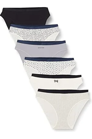 Dim Slip Les Pockets Baumwolle Stretch Baumwolle Multipack Damen x6, , M