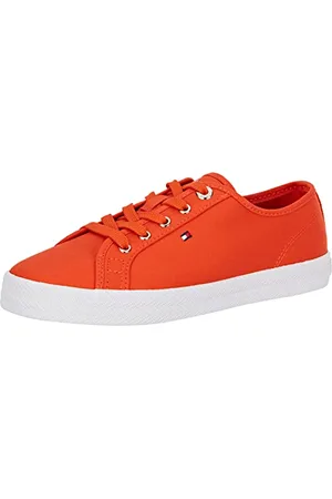 Tommy Hilfiger Damen Vulcanized Sneaker Essential Vulcanized Schuhe, Orange (Deep Orange), 42 EU