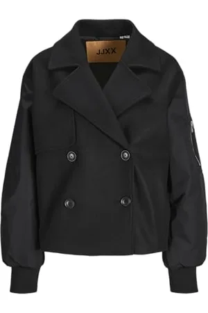 JJXX Damen Jxharper Mix Biker Jacket OTW Jacke, Black, XS