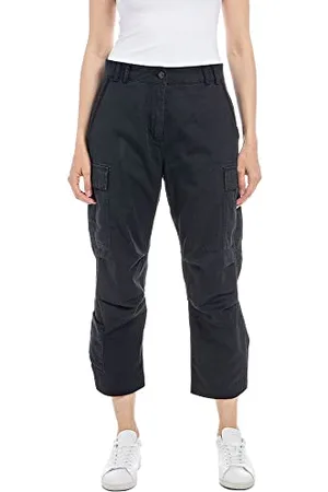 Replay Damen W8067 Hose, 998 Blackboard, 27W