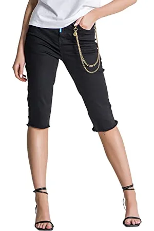 Gianni Kavanagh Damen Schwarze Gianni Denim Shorts, XS