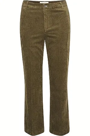 Part Two Damen Cordhose, Schnittlänge, ausgestellte Beine, Normale Passform Hose, , 40 EU