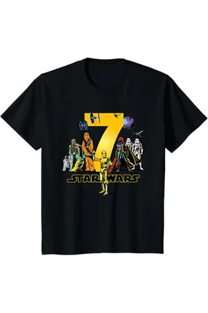 STAR WARS Kinder Classic Characters Seventh Birthday 7 Years Old T-Shirt