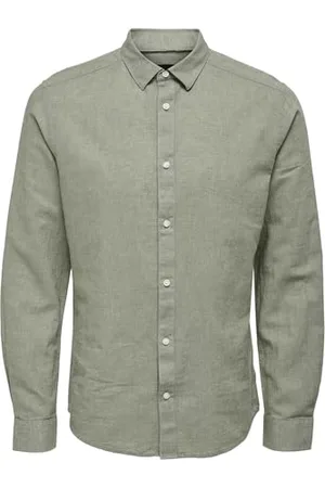 Only & Sons Herren Freizeit Hemd ONSCAIDEN - Slim Fit XS S M L XL XXL Grün, Größe:XL, Farbe: 22012321