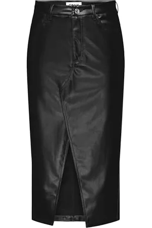 ONLY Damen Onllola-elyna Hw Metal Long Skirt PNT Rock, , S EU