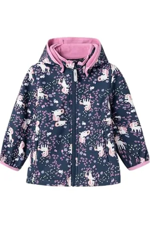 NAME IT Mädchen Nmfmalta05 Jacket AOP 1fo Jacke, /AOP:Unicorn, 80