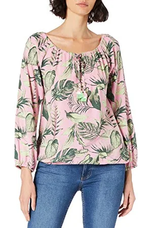 Timezone Damen Printed Tunic Blouse Bluse, , S