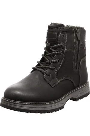 TOM TAILOR Herren 8480060001 Mode-Stiefel, Black, 43 EU