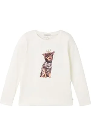 TOM TAILOR Mädchen Kinder Langarmshirt mit Chihuahua-Print, , 92/98