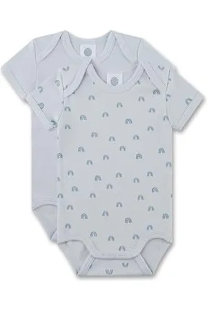 Sanetta Baby-Body Kurzarm (Doppelpack) | Hochwertiger und nachhaltiger Unisex-Body aus Bio-Baumwolle. Inhalt: 2er Set Baby Body 062