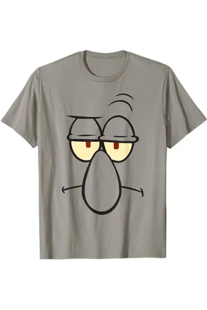 Spongebob SpongeBob Schwammkopf Squidward großes Gesicht T-Shirt