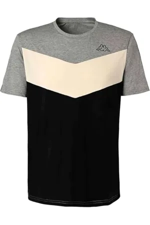Kappa Herren Ipsilo Active Man t-Shirt, grau/weiß, M
