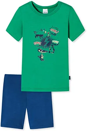 Schiesser Jungen Schlafanzug Set Pyjama Kurz - 100% Organic Bio Baumwolle - Größe 92 Bis 140 Pyjamaset, , 92