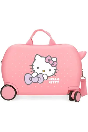 Hello Kitty My Favourite Bow, Kabinenkoffer, Kinderkoffer, aus ABS, Vier multidirektionale Doppelrollen, praktischer Innenraum mit Zwei elastischen Gummifächern., , Kinderkoffer