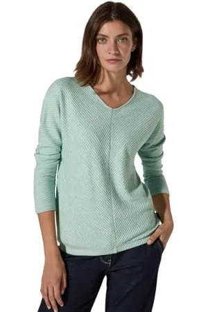 CECIL Damen B322386 Melange Ottoman T-Shirt, ,XXL